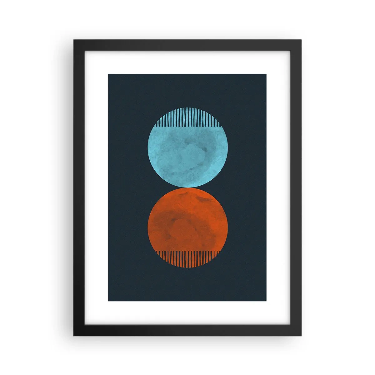 Poster în ramă neagră - Doar geometrie? - 30x40 cm