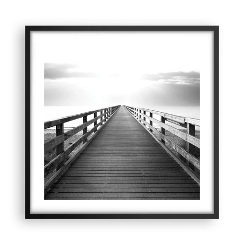 Poster în ramă neagră - Departe, departe... - 50x50 cm