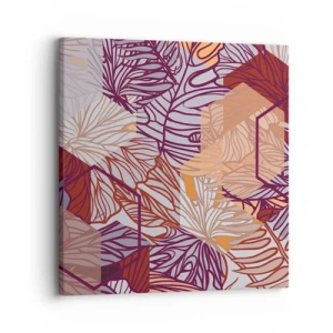 Tablou pe pânză - Relația imposibilă dintre geometrie și natură - 30x30 cm