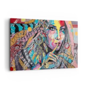 Tablou pe pânză - Taci până când înțelegi - 120x80 cm