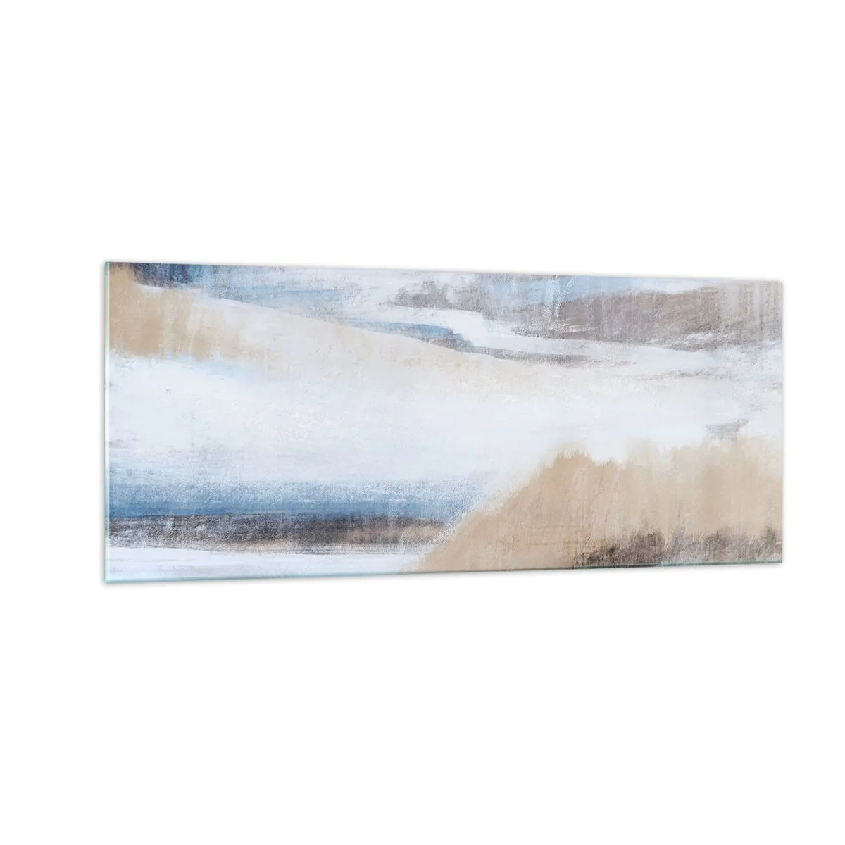 Tablou pe sticlă - Compoziție de iarnă - 100x40 cm
