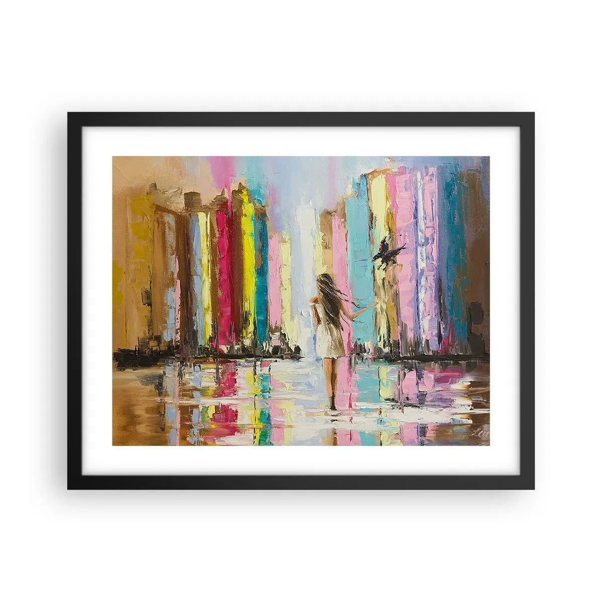 Poster în ramă neagră - Urmați-mă - 50x40 cm