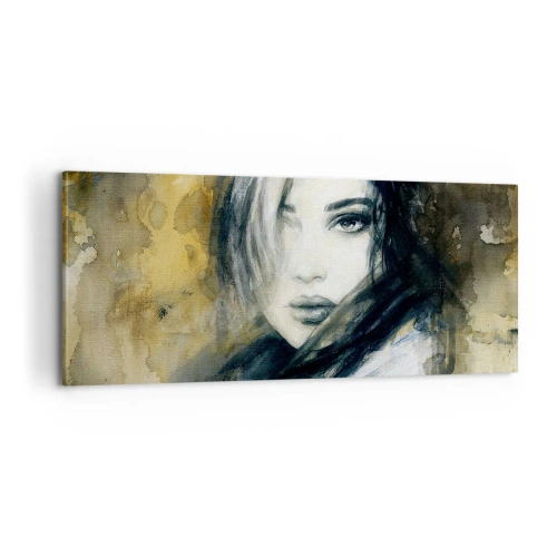 Tablou pe pânză - Mai inocentă sau mai senzuală? - 100x40 cm