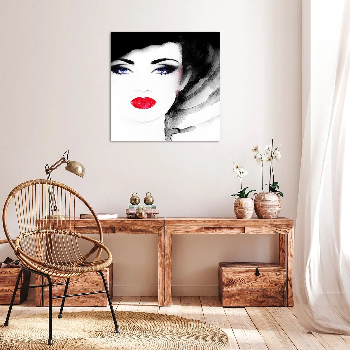 Tablou pe pânză - Respinge și cheamă - 60x60 cm