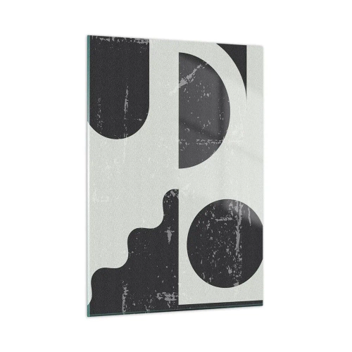 Tablou pe sticlă - Compoziție deasupra și dedesubt - 50x70 cm