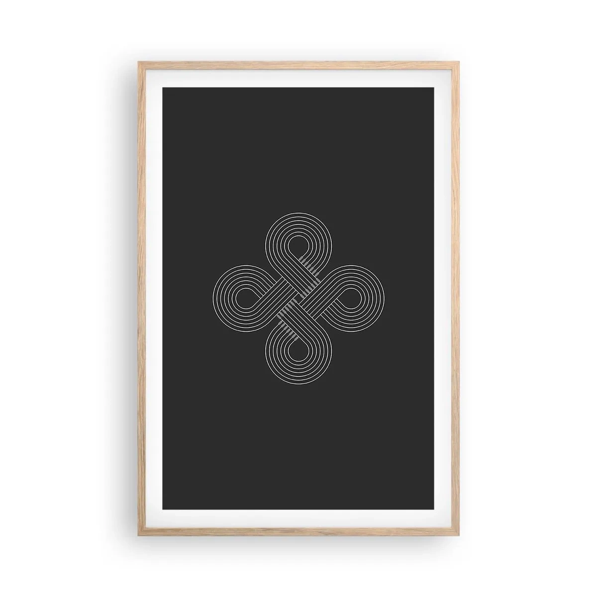 Poster în ramă de stejar deschis - În spirit celtic - 61x91 cm