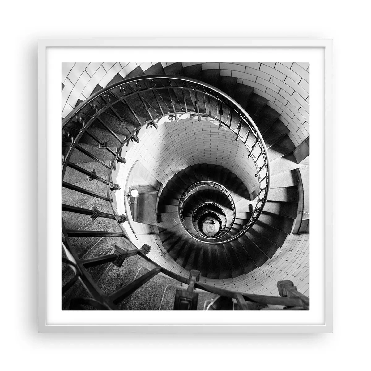 Poster în ramă albă - Din ce în ce mai sus - 60x60 cm