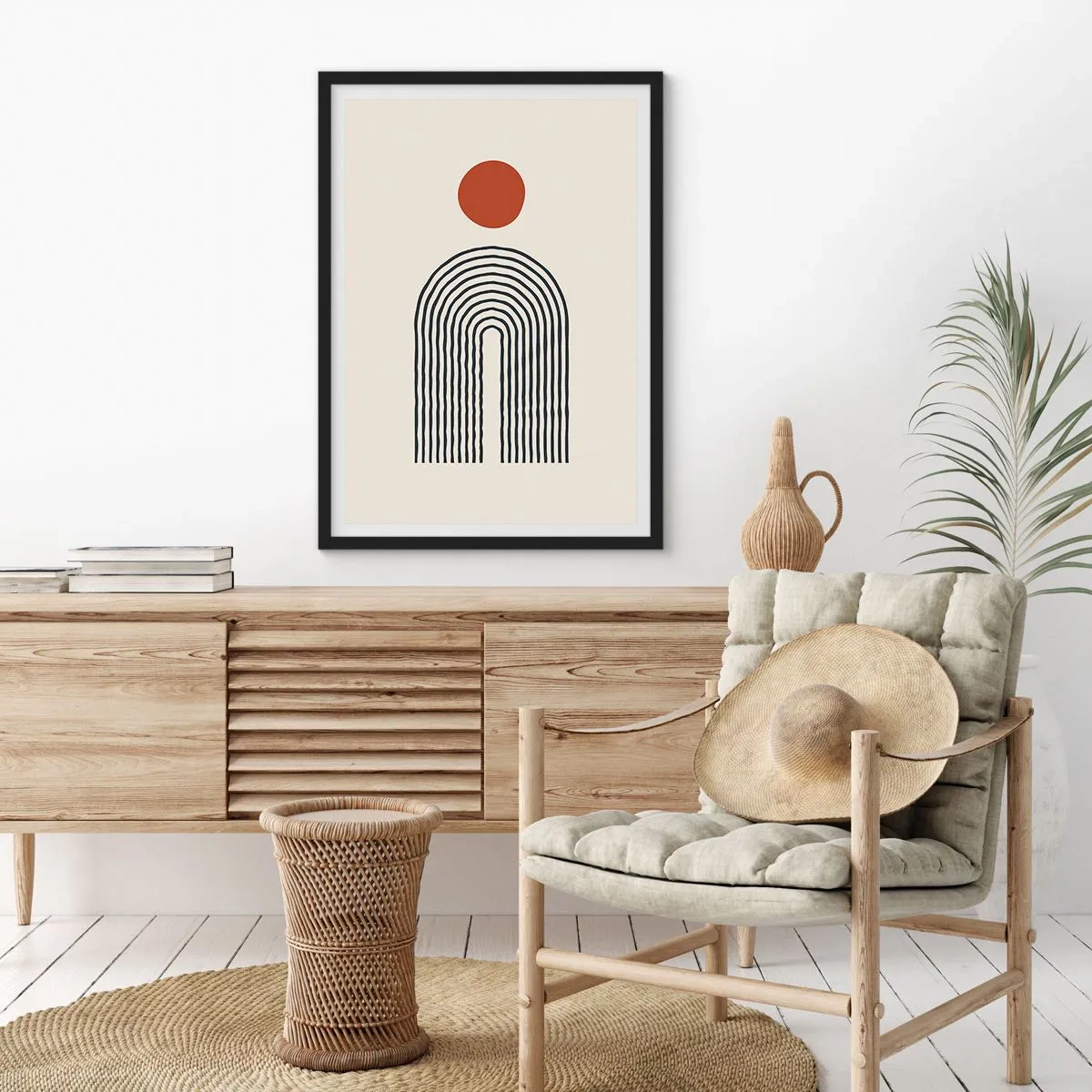 Poster în ramă neagră - Magnetismul formelor și al culorilor - 70x100 cm