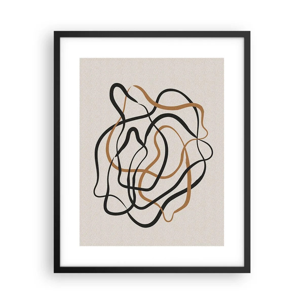 Poster în ramă neagră - Totul s-a încurcat - 40x50 cm