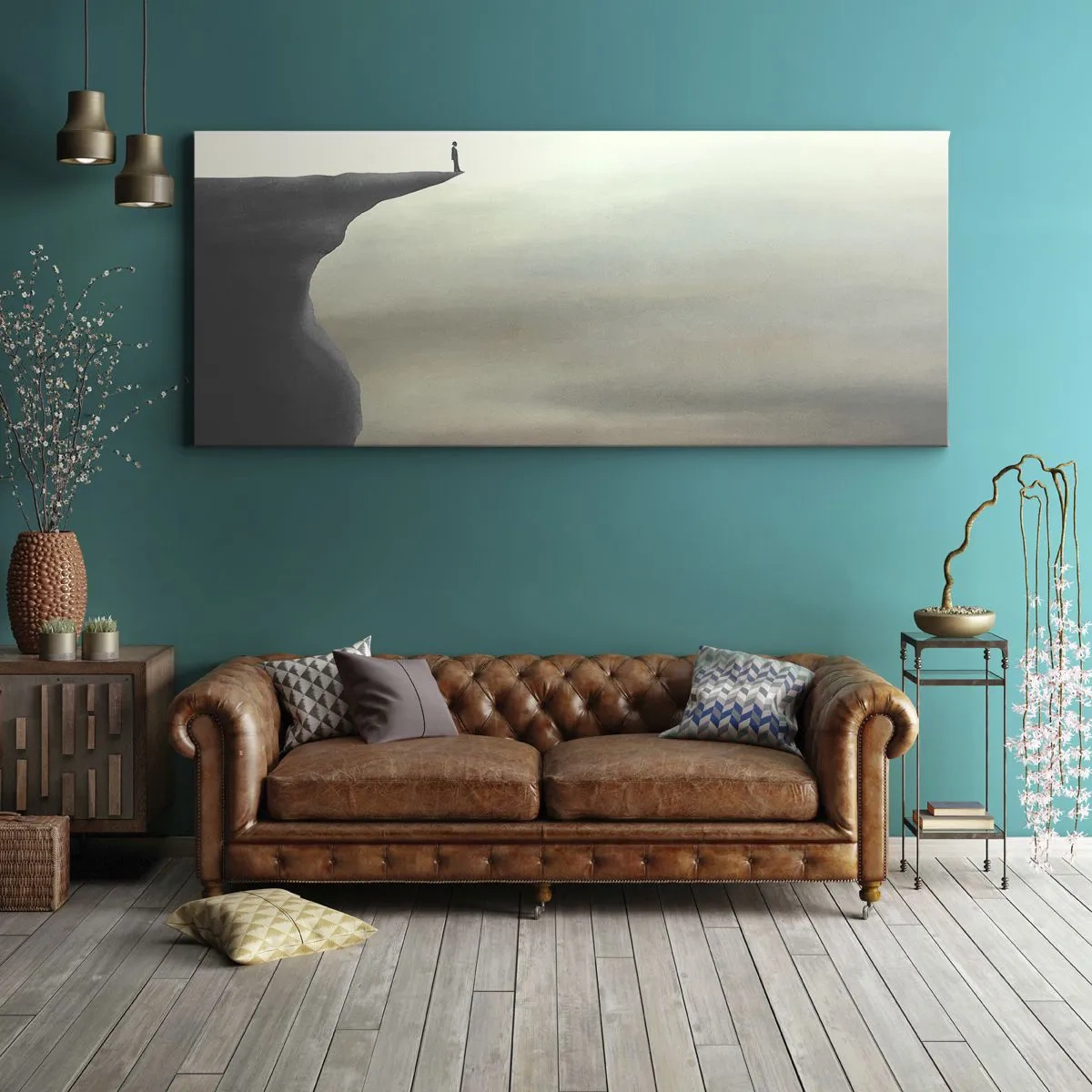 Tablou pe pânză - În sus, bineînțeles! - 100x40 cm