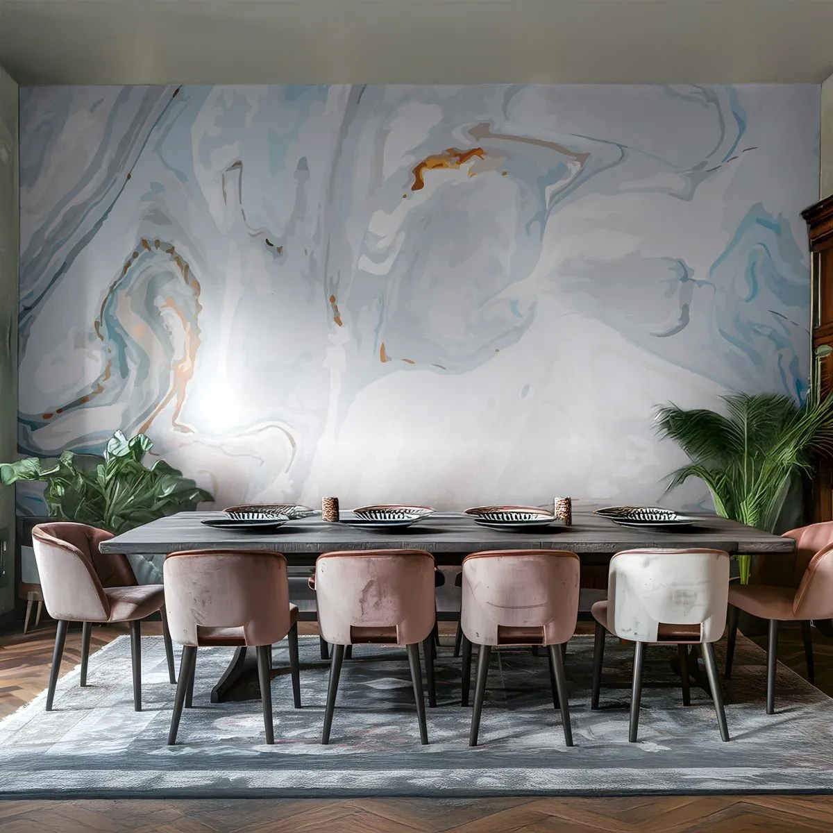 Tapet Standard Eco - Albul ridicat - Abstracția, Bucată, Model modern - 150x105 cm