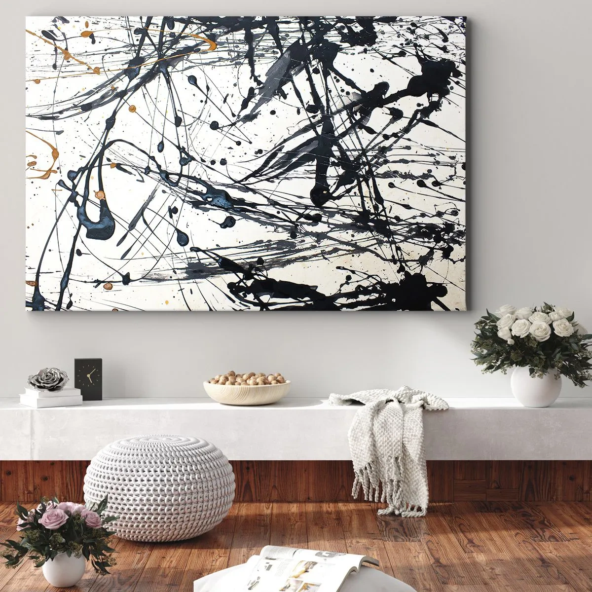 Tablou pe pânză - Abstracție expresionistă - 70x50 cm