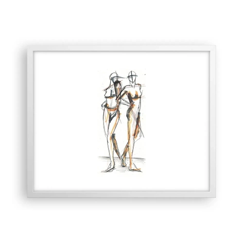 Poster în ramă albă - Un studiu de farmec - 50x40 cm