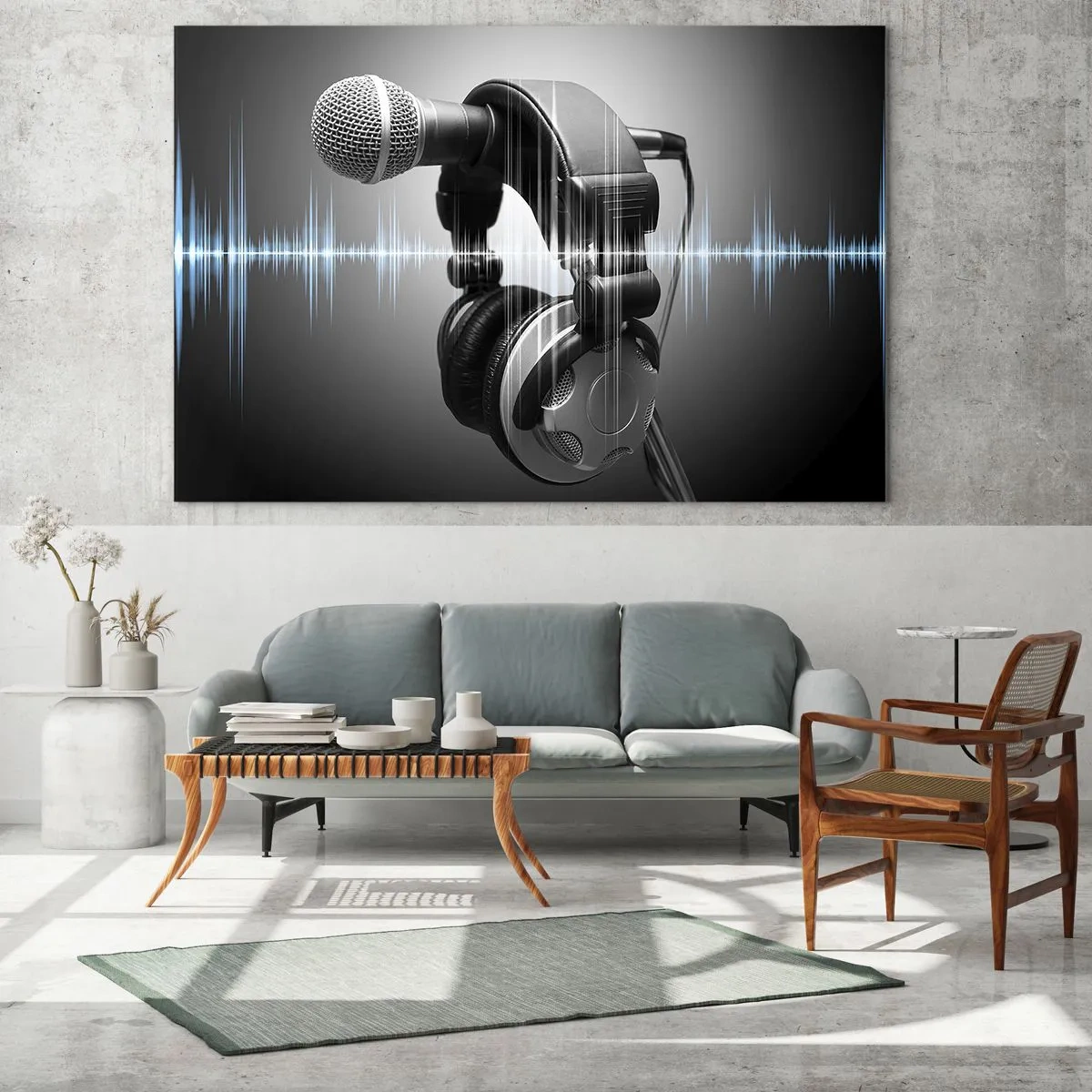 Tablou pe sticlă - Încă se mai poate auzi cântecul - 120x80 cm