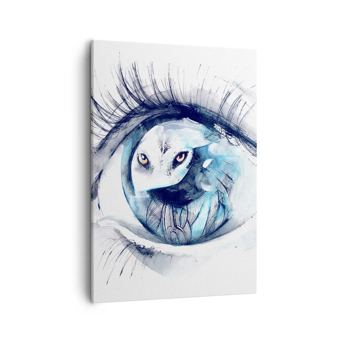 Tablou pe pânză - Ochi în ochi cu sălbăticia - 50x70 cm