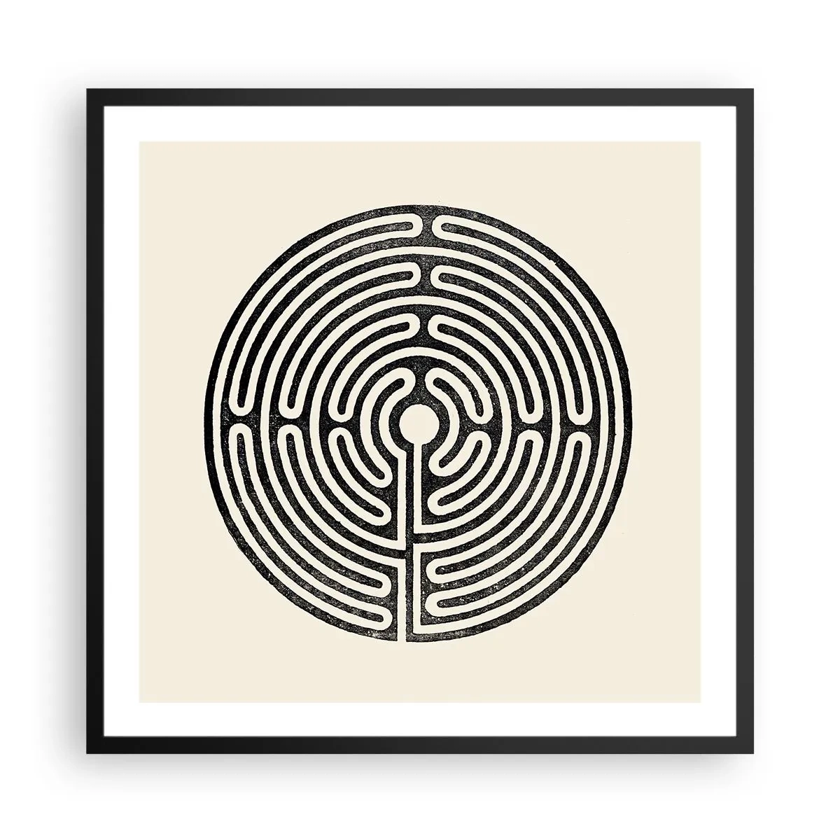 Poster în ramă neagră - Ordine secretă - 60x60 cm