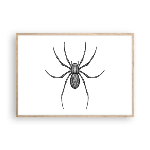 Poster în ramă de stejar deschis - Precizie tulburătoare - 100x70 cm