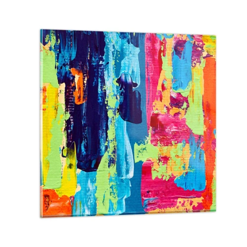 Tablou pe sticlă - Viața este frumoasă! - 60x60 cm