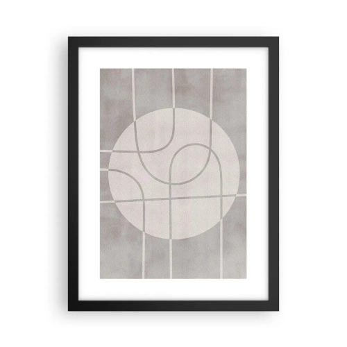 Poster în ramă neagră - Circular și drept înainte - 30x40 cm
