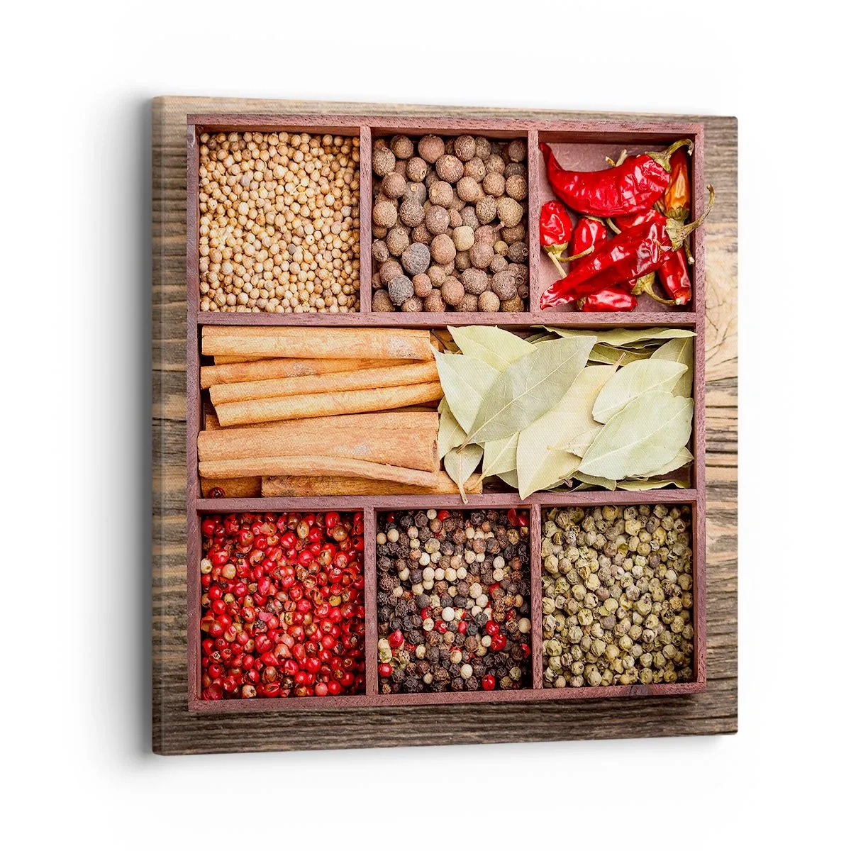 Tablou pe pânză - Ordine de forme, buchet de arome - 40x40 cm