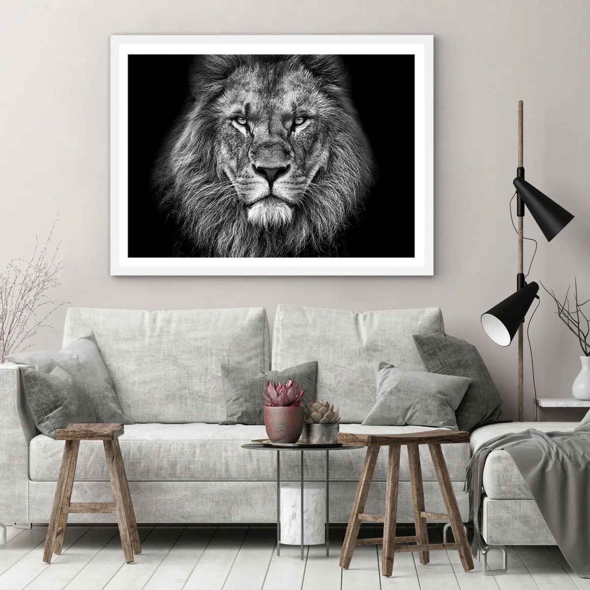 Poster în ramă albă - În ținuta de încoronare - 70x50 cm