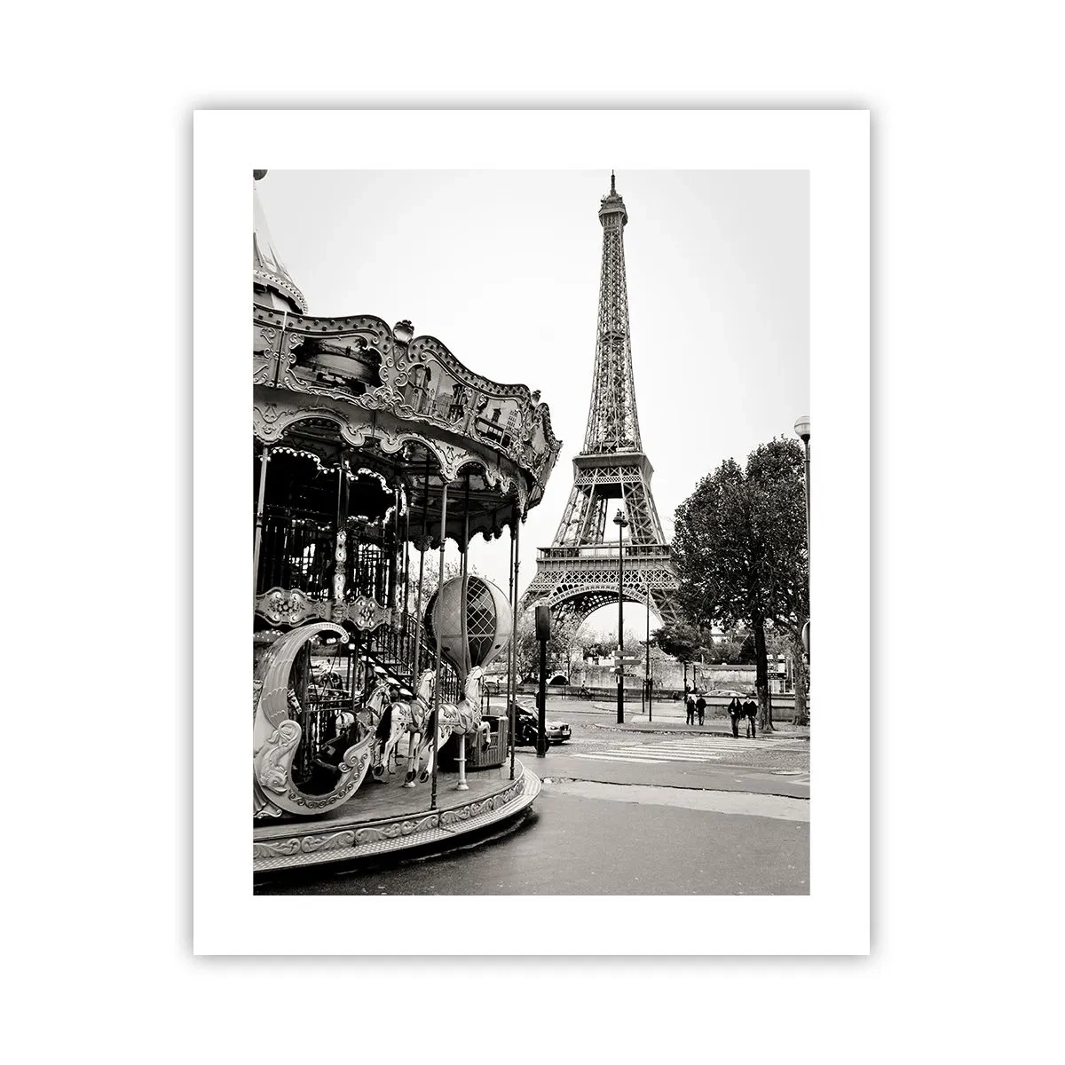 Poster - Distracții retro pariziene - 40x50 cm