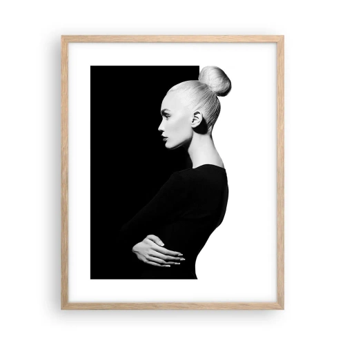 Poster în ramă de stejar deschis - Pur și simplu o femeie - 40x50 cm