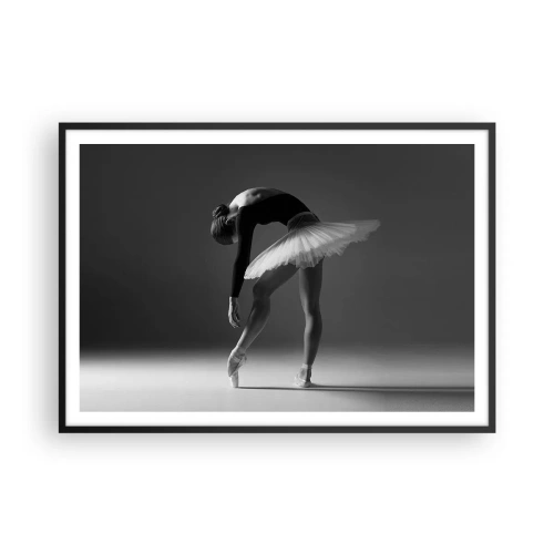 Poster în ramă neagră - Bella balerina - 100x70 cm