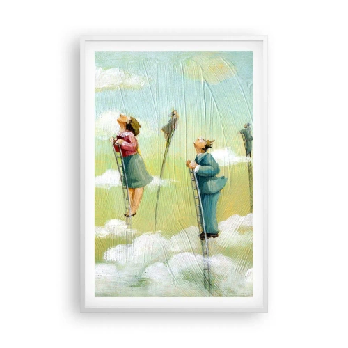 Poster în ramă albă - Urmează-ți visul - 61x91 cm