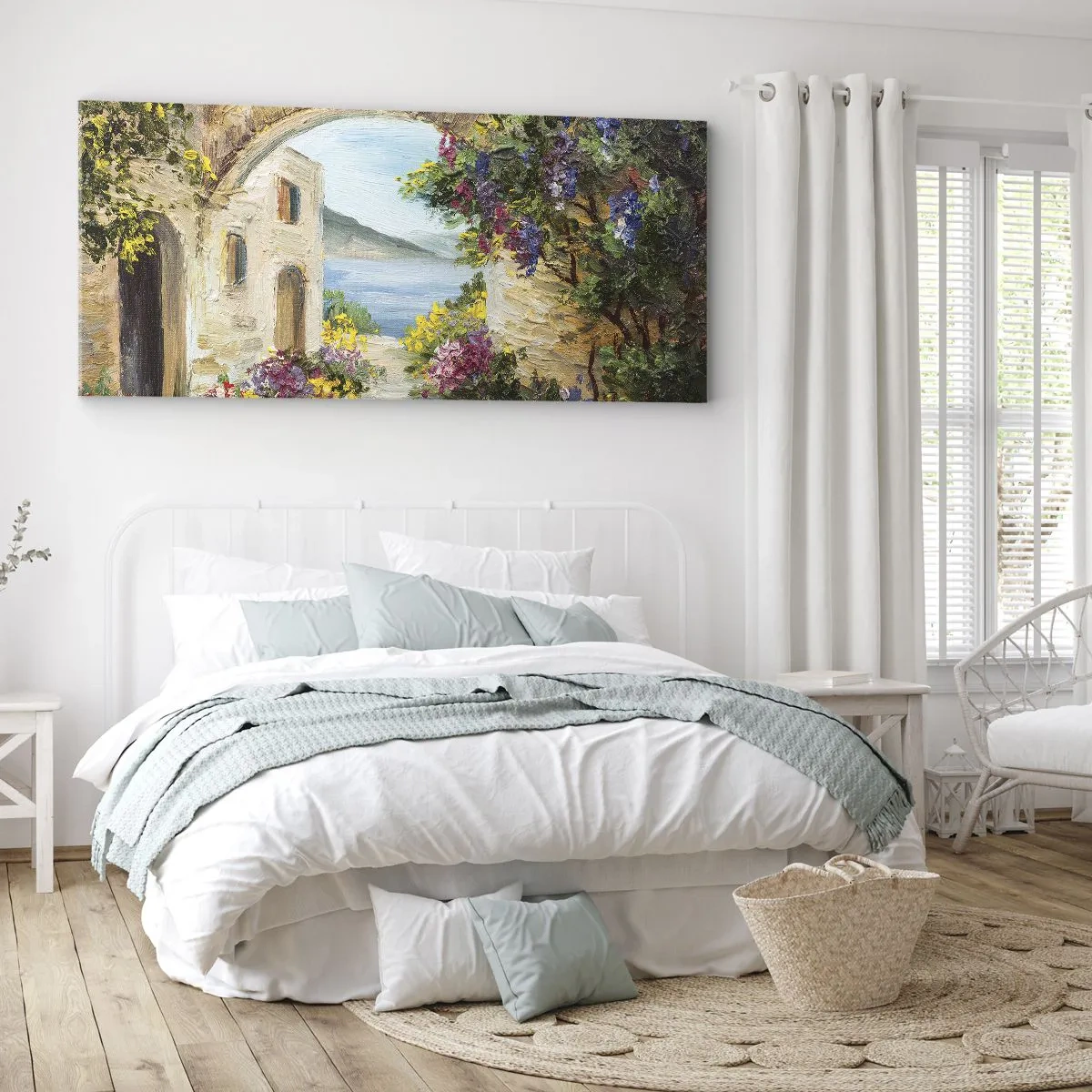 Tablou pe pânză - Farmecul peisajului de coastă - 100x40 cm