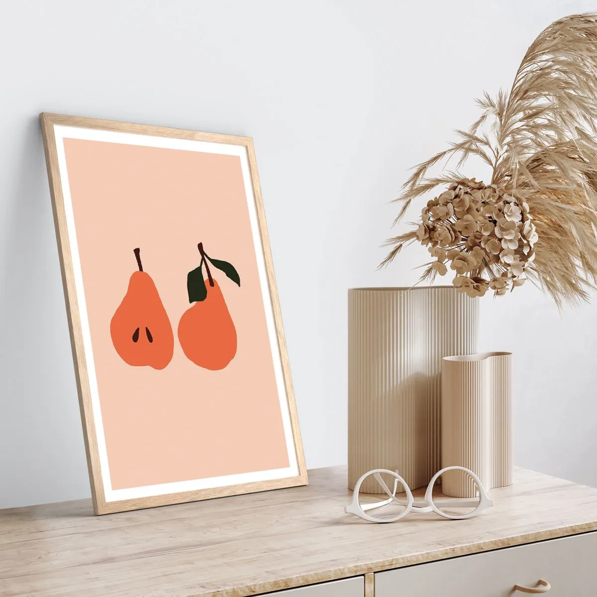 Poster în ramă de stejar deschis - Dulceața în sine - 40x50 cm