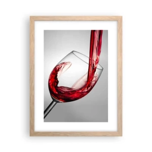 Poster în ramă de stejar deschis - Culoare - mișcare - sunet - 30x40 cm