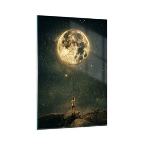 Tablou pe sticlă - Cel care a furat Luna - 80x120 cm