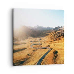 Tablou pe pânză - Într-o vale de aur - 30x30 cm