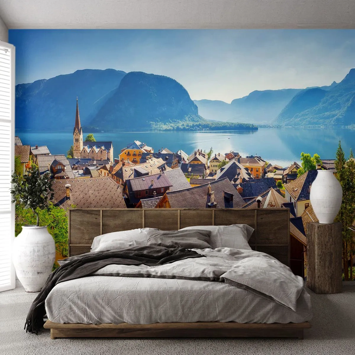 Tapet Standard Eco - Nici că se putea mai pitoresc - Peisaj, Oraș, Austria - 400x280 cm