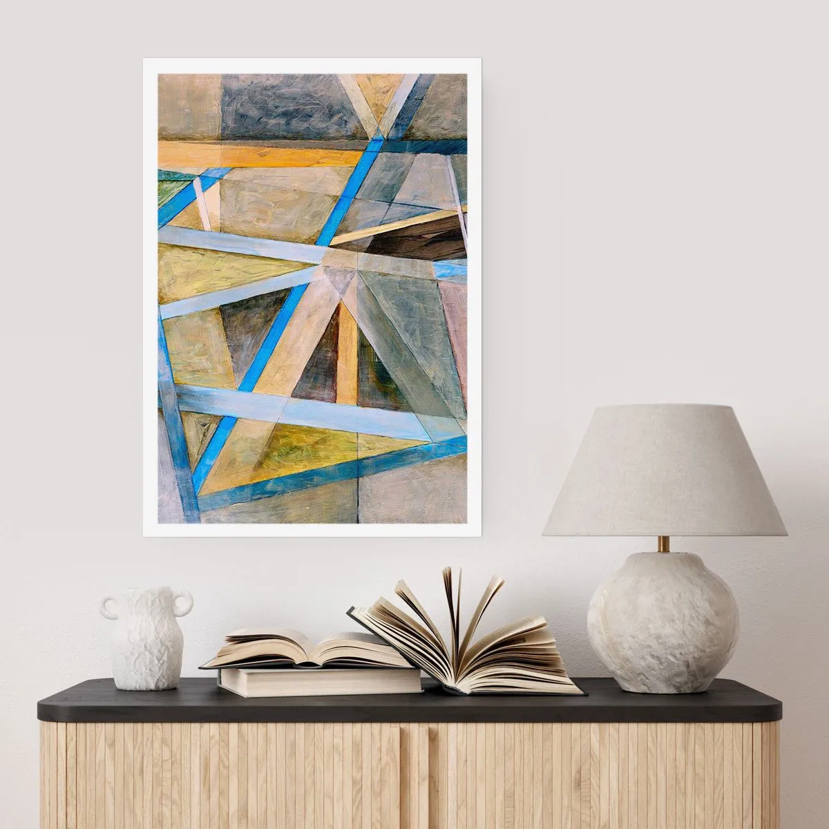 Poster - Drept sau de-a curmezișul? - 40x50 cm