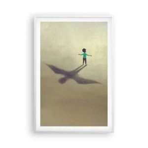 Poster în ramă albă - Eroul viitorului - 61x91 cm