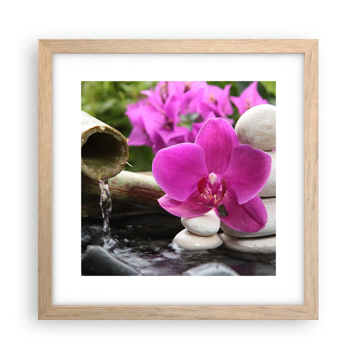 Poster în ramă de stejar deschis - Te odihnești deja - 30x30 cm