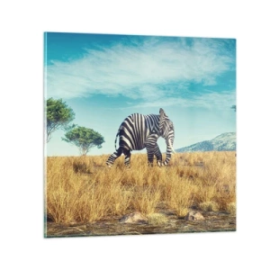 Tablou pe sticlă - Griul nu mai este la modă - 40x40 cm