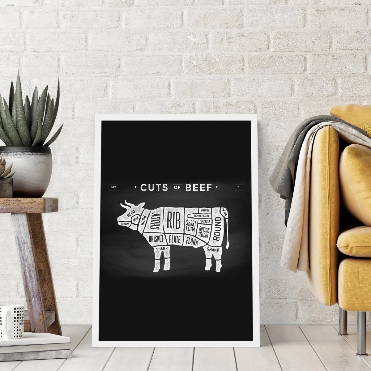 Poster - Abecedar de măcelar - 30x40 cm