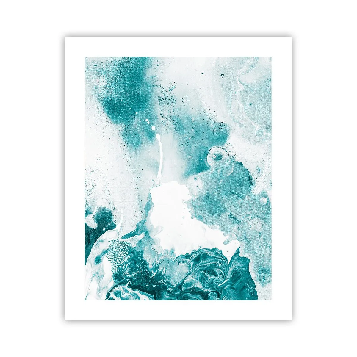 Poster - Câmpii inundabile de albastru - 40x50 cm