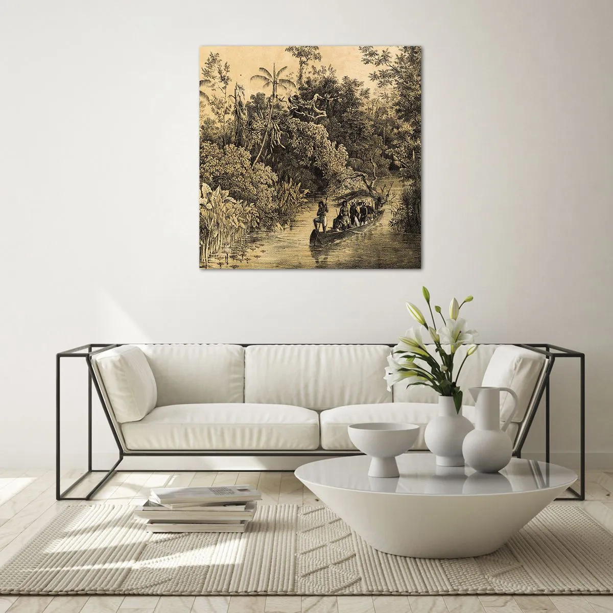 Tablou pe sticlă - Călătorie la sursă - 50x50 cm