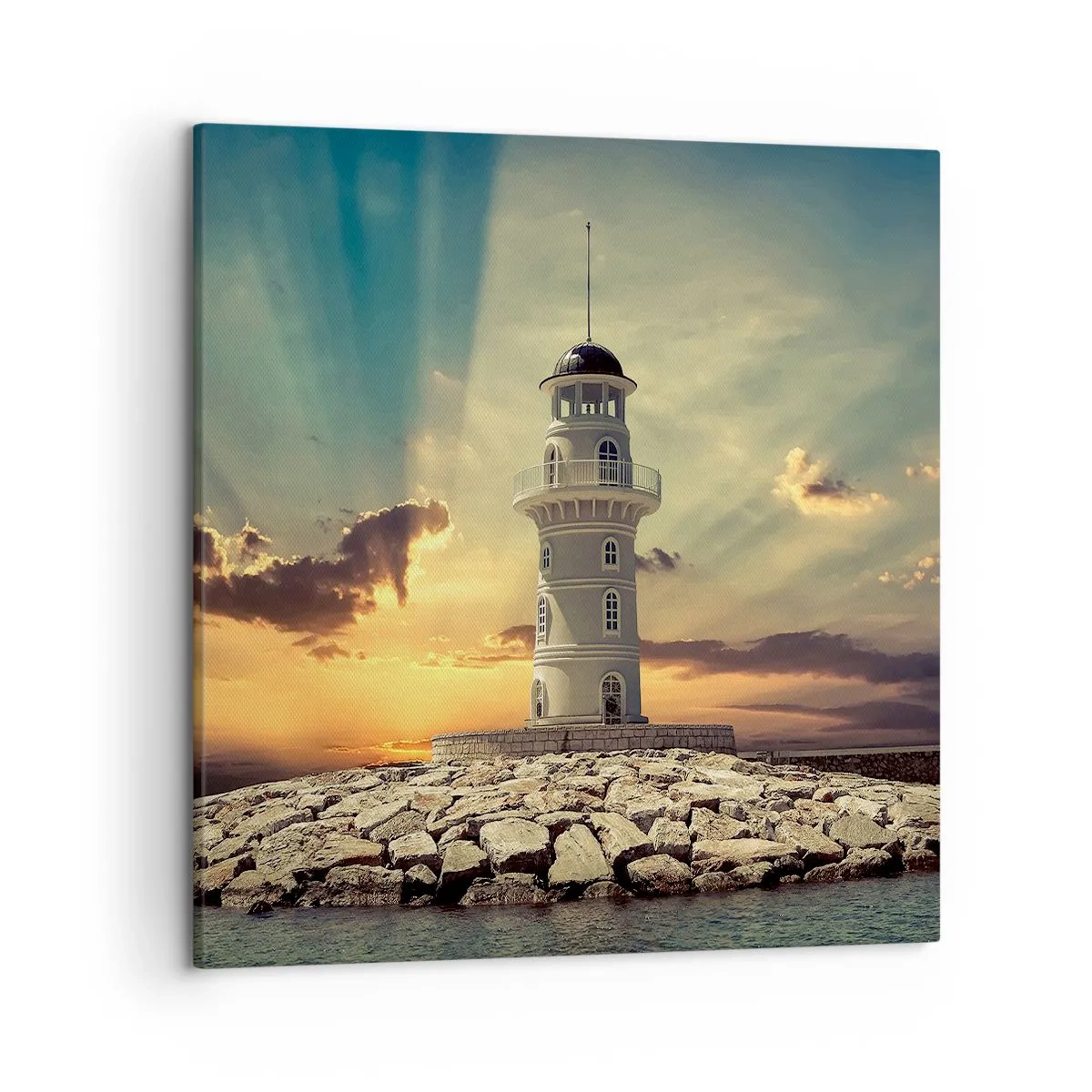 Tablou pe pânză - Lumină - Bunătate - Frumusețe - 50x50 cm