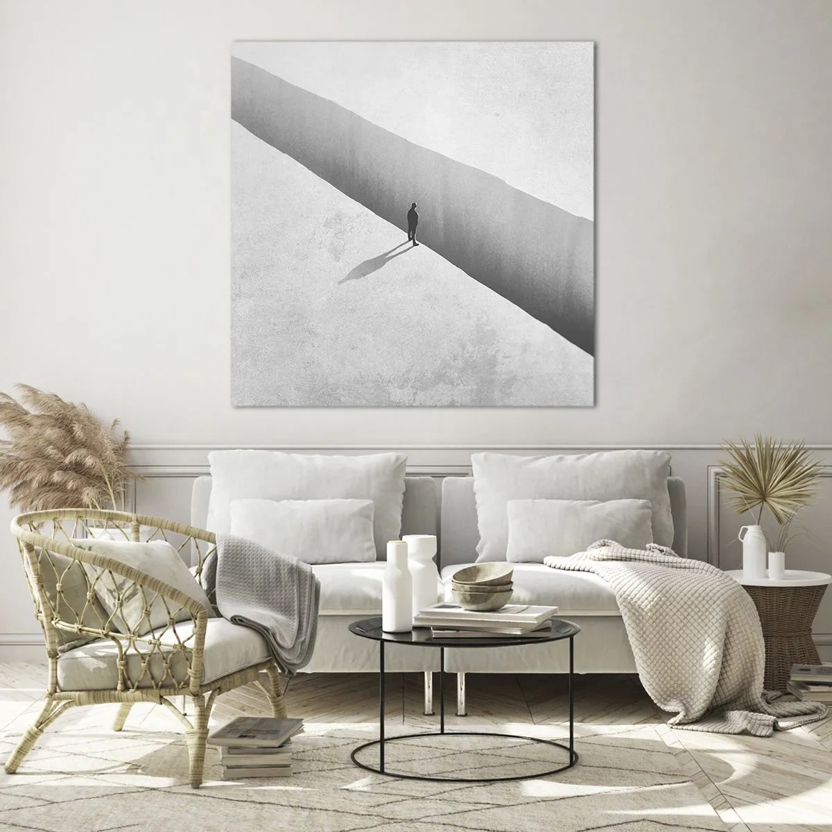 Tablou pe sticlă - Obiectiv clar - 70x70 cm