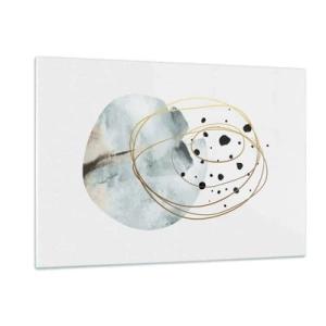 Tablou pe sticlă - În îmbrățișarea spațiului - 120x80 cm