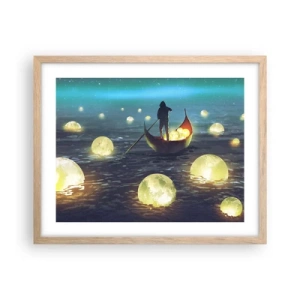 Poster în ramă de stejar deschis - Lucruri la care filozofii nu au visat niciodată - 50x40 cm