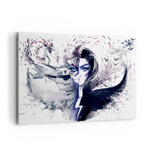 Tablou pe pânză - Demonică și frumoasă - 120x80 cm