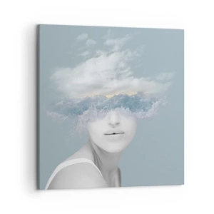 Tablou pe pânză - Cu capul în nori - 50x50 cm