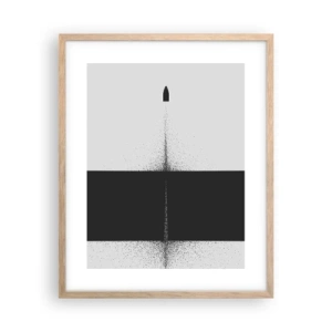 Poster în ramă de stejar deschis - Direct la țintă - 40x50 cm