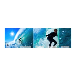 Mostră de Tapet Standard Eco - Prin marele albastru - Sport, Surfer, Mare - 100x30 cm